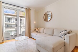 Comfort Apartment, Balcony, Mountain View | Living area - Cozy Santa Cruz (Santa Cruz)