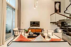 Deluxe Apartment, 3 Bedrooms, City View | Memory-foam beds, desk, laptop workspace, blackout curtains - Serenity Sky Suites in Distrist 3 (Ho Chi Minh City)