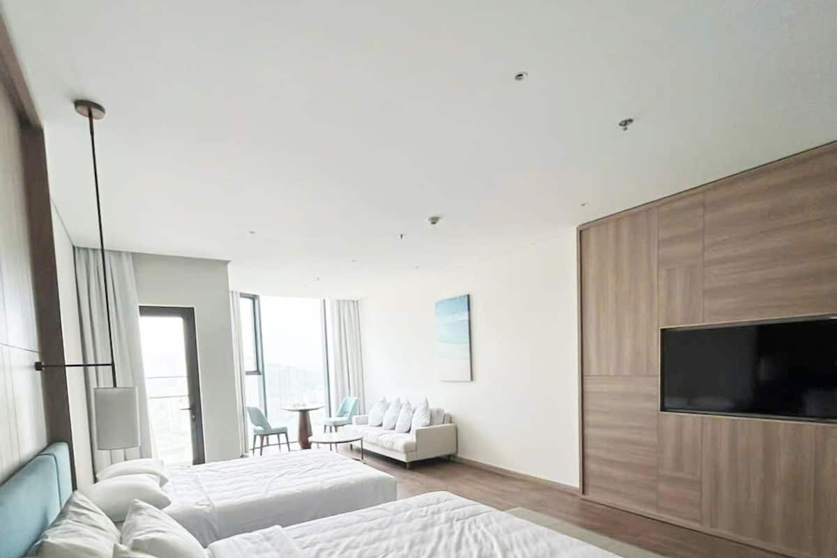 公寓, 多張床 (1 Bedroom Apartment, Multiple Beds) | 高級寢具、記憶棉床墊、迷你吧、書桌
