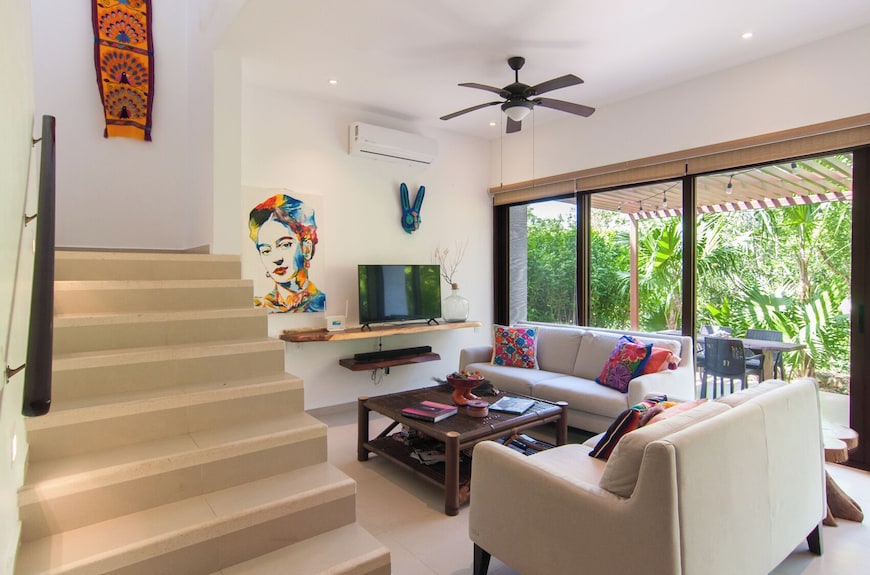 3 Bdrm. Townhouse In Gorgeous Akumal With Wifi & Ac. Beach Club Steps Away! - Akumal