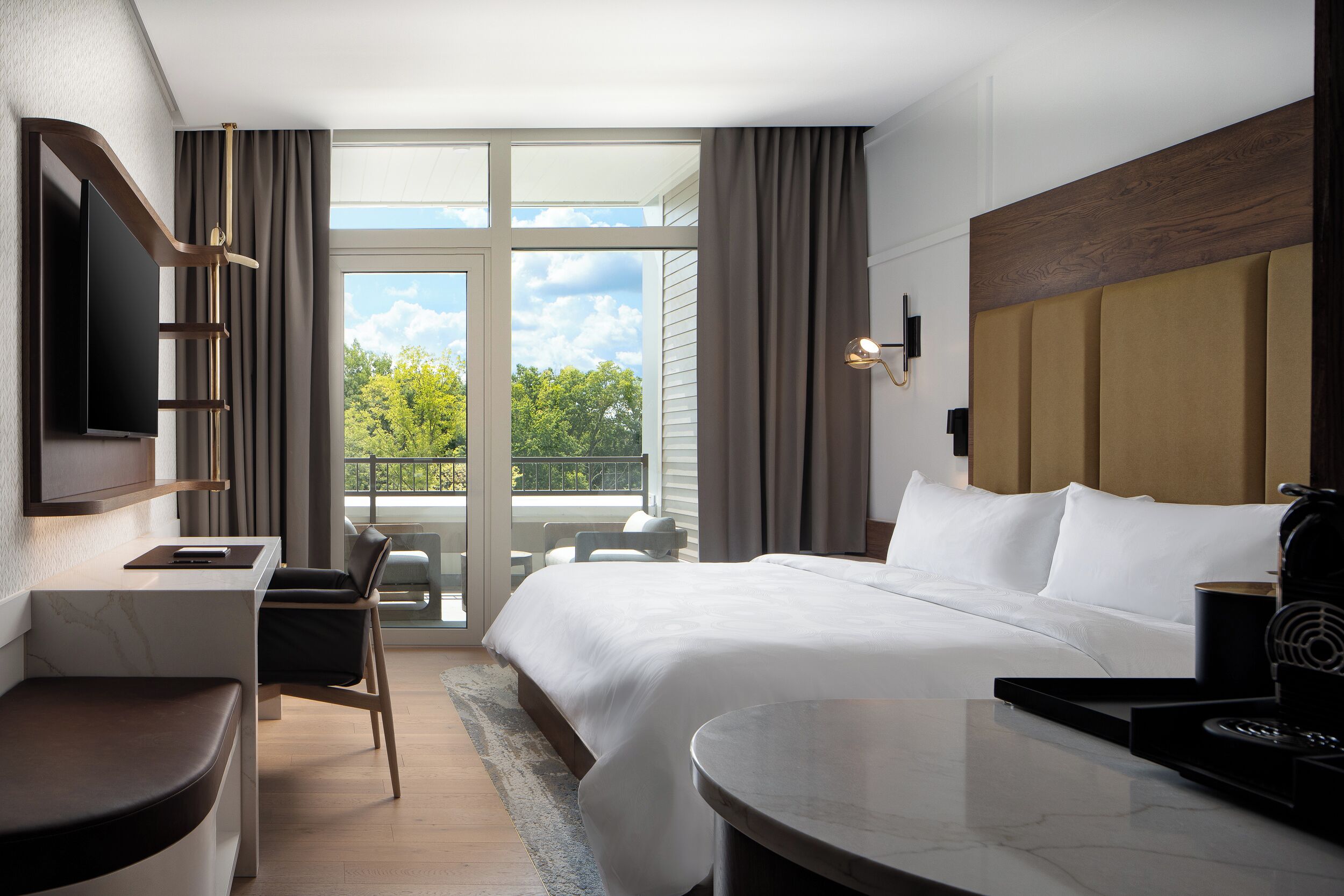 Premium bedding, down duvets, pillow-top beds, in-room safe