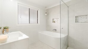 Shower, hair dryer