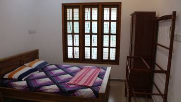 2 bedrooms, bed sheets