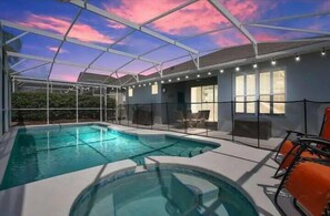 A heated pool