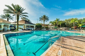 A heated pool
