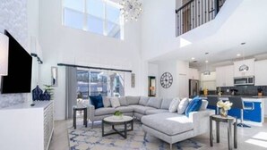 Living area - Serene Rhyme Escape - Five Bedroom House, Sleeps 10 (Kissimmee)