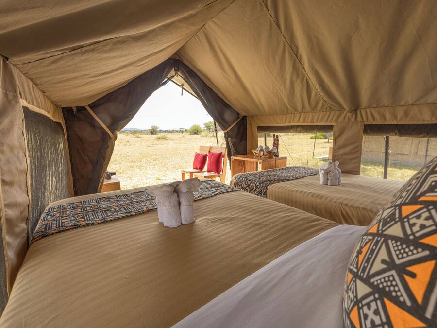 Basic Tent, Patio, Garden View | 1 bedroom, in-room safe