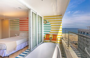 Superior Apartment, Balcony, Partial Sea View | Terrace/patio - Casa Rio Copacabana (Rio de Janeiro)
