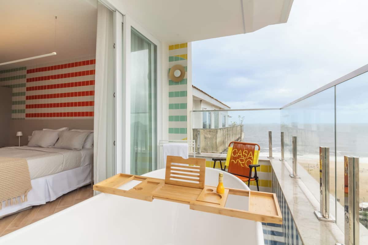 Premium Apartment, Balcony, Sea View | Terrace/patio