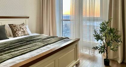 Chic 1-bedroom apartment with Mountain view, WiFi and AC