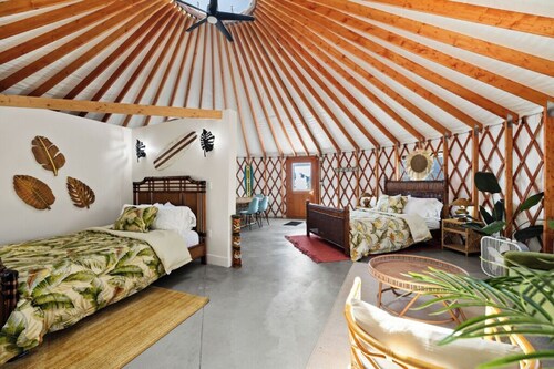 7 mins from Lava Hot Springs-Polynesia Themed Yurt