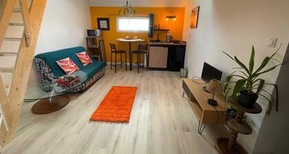 Studio indépendant avec mezzanine