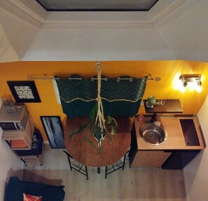 Interior - Independent studio with mezzanine (Liffré)