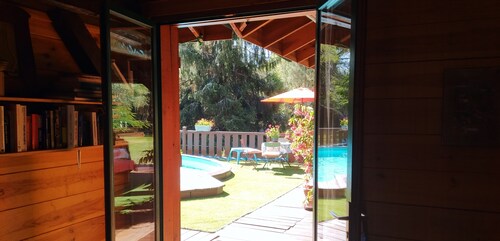 La Maison "Toutembois" and its swimming pool terrace in the heart of nature, 4 bedrooms, 8/10 pers.