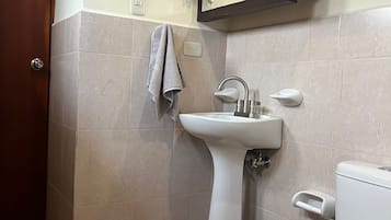 Free toiletries, hair dryer, towels, soap