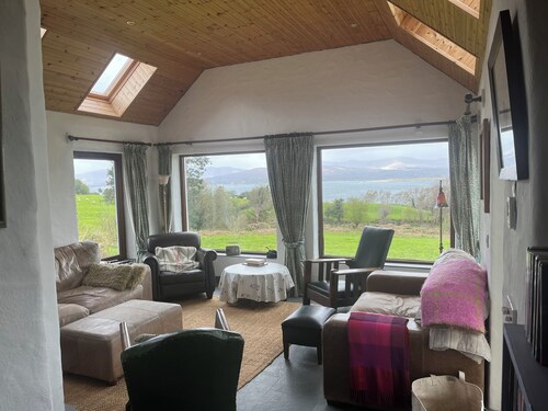 Stunning views beautiful old farmhouse Peaceful overlooking  bay & mountains