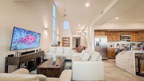 Een smart-tv en een filmbibliotheek