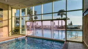 Indoor pool, a heated pool