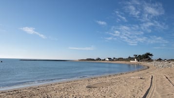Vlak bij het strand