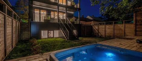 Front of property - evening/night