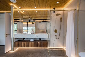 Standard-Einzelzimmer, Stadtblick | Badezimmer