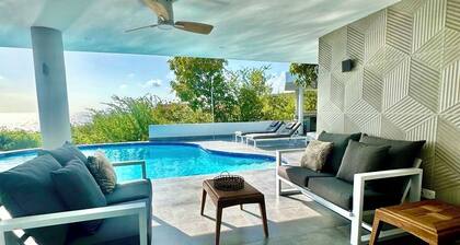 NEW 270 Ocean View Villa-5 bedrooms,4 baths,Full AC-Pool-4 Min. Walk to Beach.