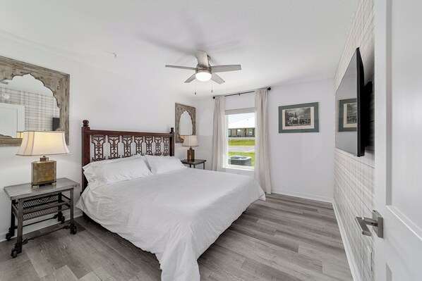 3 bedrooms, in-room safe, iron/ironing board, WiFi