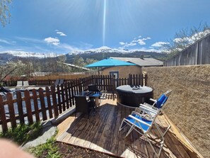 Terrace/patio - Cosy cottage with private spa and heated pool  (Faucon-de-Barcelonnette)