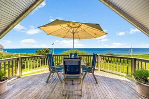 Outdoor dining - Nauset Garden: 043-ON  Atlantic Ocean Views, Private Steps to Nauset Beach (Orleans)