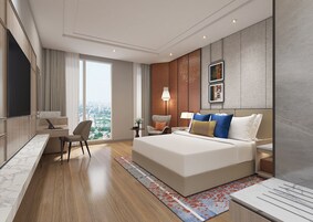 Minibar, caja fuerte, escritorio y sistema de insonorización