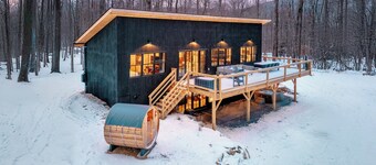 Boulder Run Cabin-Mountain Views/Sauna/Hot Tub/EV Charger