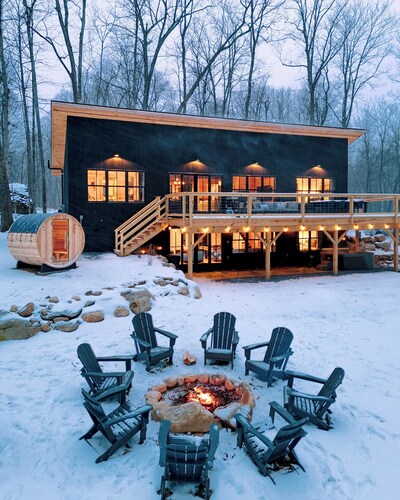 Boulder Run Cabin-Mountain Views/Sauna/Hot Tub/EV Charger