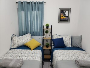 2 bedrooms, iron/ironing board, WiFi, bed sheets