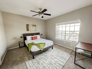 Desk, iron/ironing board, free WiFi, bed sheets