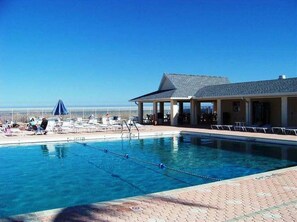 A heated pool