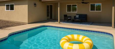 A heated pool