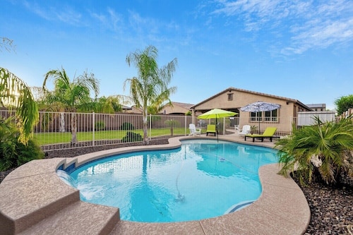 Stunning Surprise Gem | Private Pool + BBQ | Near Spring Training | 4BR in Surprise