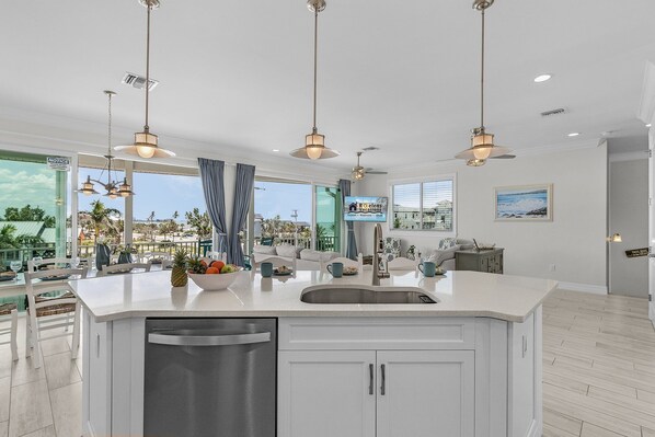 Interior - Anchors Away - Pool Home Across Street from Beach with Private Access (Fort Myers Beach)