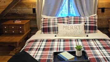 1 bedroom, desk, iron/ironing board, travel crib