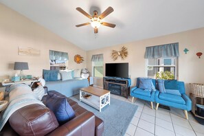 TV, table football, ping pong