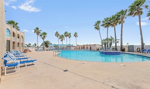 Indoor pool, a heated pool