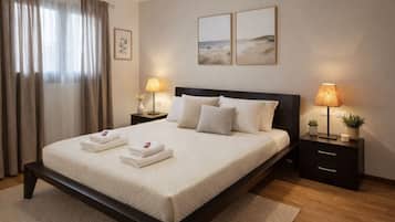 1 bedroom, iron/ironing board, travel crib, free WiFi