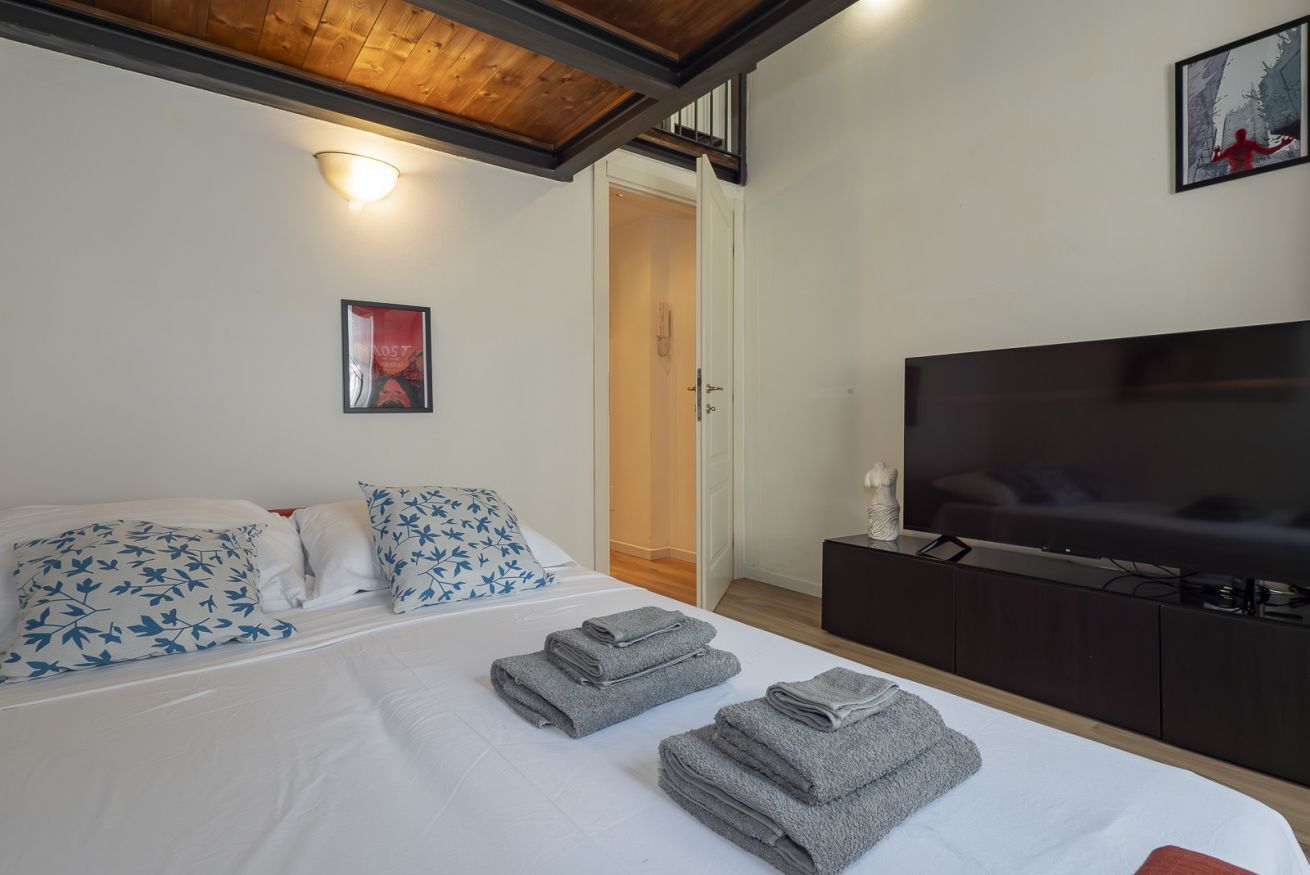 1 dormitorio, tabla de planchar con plancha, cuna de viaje y wifi gratis