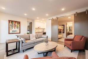 Smart TV y chimenea 