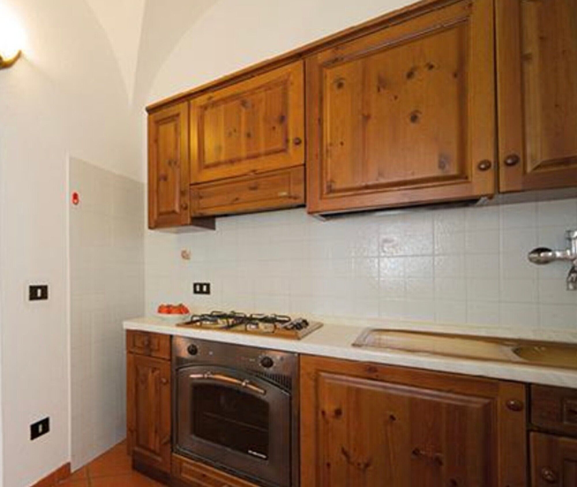 Fridge, stovetop, highchair, cookware/dishes/utensils