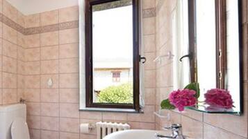 Ducha, secador de pelo y toallas