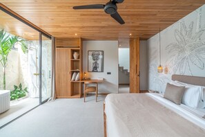 Vila superior, sacada, vista para o jardim | 3 quartos, cofres nos quartos, ferros/tábuas de passar roupa