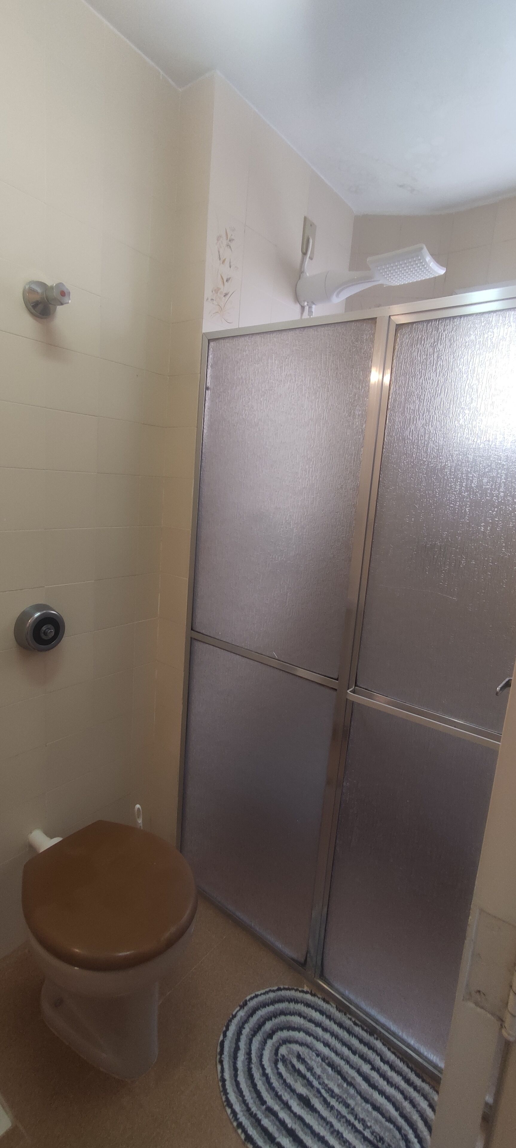 Shower, soap, toilet paper