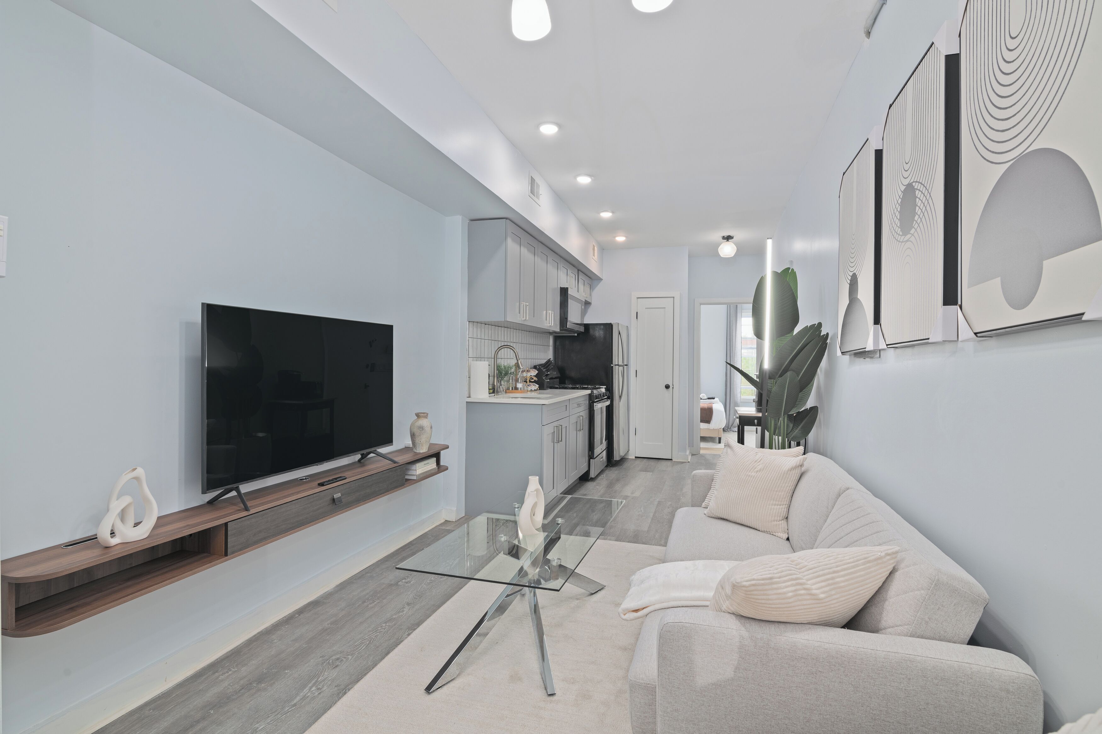 Una Smart TV, libros