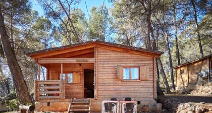 Country House 'Cabaña 1' with Mountain View, Shared Pool and Air Conditioning